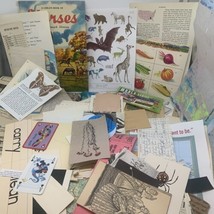 Vintage Paper Ephemera Huge Lot Perfect For Junk Journals Mixed Media Art - $24.95