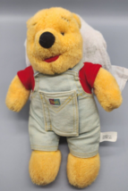Winnie The Pooh Hidden Storybook Plush Denim Overalls Mattel Vintage 1995 - £9.07 GBP