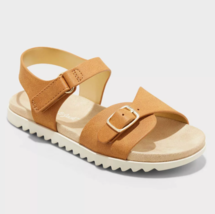 Cat &amp; Jack Toddler Girls' Cognac Brown Shaelyn Sandals 10T 11T - $9.98