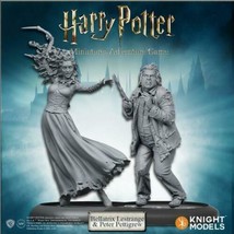 Harry Potter Miniatures Game Knight Models Bellatrix And Wormtail - $40.32