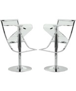 16.25 x 17.75 in. Napoli Transparent Acrylic Bar &amp; Counter Stool, Clear ... - $622.99