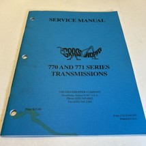 Grasshopper 770 &amp; 771 Series Transmission Service Manual w/ Parts Breakdown - $9.90