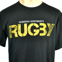 Harding University Rugby Retro L T-Shirt sz Large Mens Bison Searcy AK Christian - £18.43 GBP