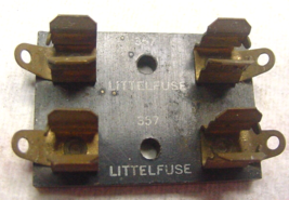 1 NOS Pick 1 til gone Littlfuse 357  Dual Fuse Block AGC/3AG Fuses - $109.79 MXN
