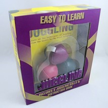 Easy to Learn Juggling Kit 3 Funky Colored Balls and Instruction Book Pa... - £10.17 GBP