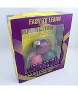 Easy to Learn Juggling Kit 3 Funky Colored Balls and Instruction Book Pa... - £9.98 GBP