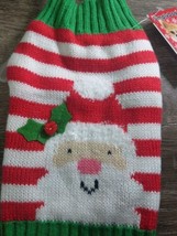CHRISTMAS HOLIDAY TIME Dog Puppy Striped Santa Sweater X XS-BRAND NEW-SH... - $35.07