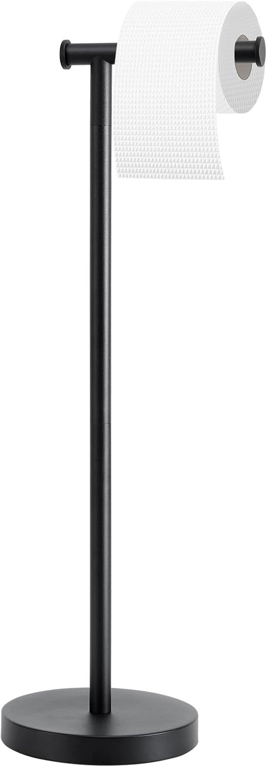 Toilet Paper Holder Stand, Toilet Paper Holder Free Standing With Stable - $32.93