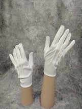 White Costume Theatrical Gloves Small Adult Teen Santa Claus Christmas Elf Mime - £1.48 GBP