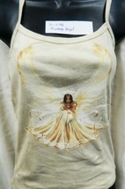 Thinking Angel Fairy Hand Dyed Beige Spaghetti Strap Shirt UNWORN - £13.29 GBP