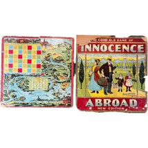 Antique Parker Brothers Innocence Abroad Game Board 1890s Edition Vintag... - $1,865.87 MXN