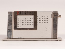 Unusual Vintage Perpetual Calendar - Sleek MidCentury Design - £37.36 GBP