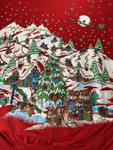 Vtg Land N Sea Christmas Sweater Small Sweatshirt Holiday Bears Trees Snow Santa - £14.47 GBP