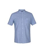 Hurley Men's M ONE&amp;ONLY 2.0 WOVEN S/S Shirts, Blue Ox, L  - $91.00