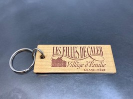 Vintage Wooden Keyring Filles De Caleb Keychain Village Emilie Ancien Porte-Clés - £6.58 GBP