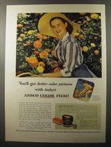 1953 Ansco Color Film Ad - You&#39;ll get better color pictures with today&#39;s Ansco  - £14.45 GBP