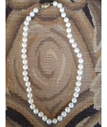 GENUINE WHITE PEARL 16 IN, 7 MM NECKLACE - $400.00