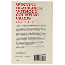 Winning Blackjack Without Counting Cards by David S. Popik 1990 Trade Paperback image 2