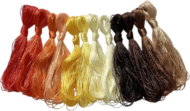 Levylisa 12 Skeins Mulberry Silk Floss Embroidery Thread Floss-Cross Stitch Thre - £11.87 GBP