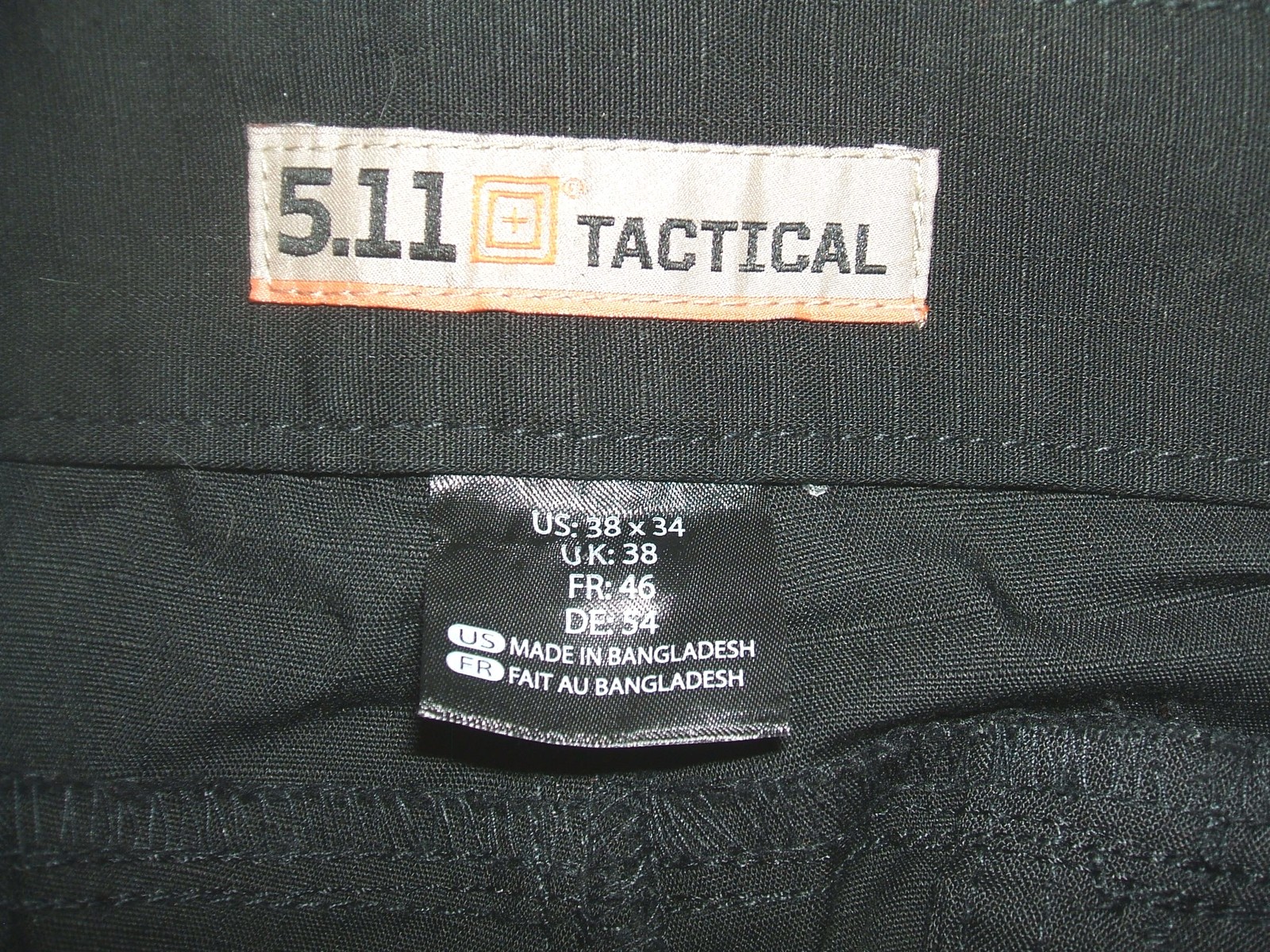 5.11 brand tactical black polyester/cotton trousers 38 X 28 used - $35.00