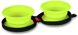 Petmate Silicone Travel Duo Bowl Medium: Collapsible Food and Water Bowls for Pe - £36.46 GBP+