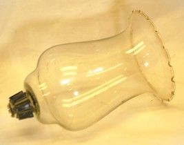 Clear Glass Peg Votive Candle Holder Etched Floral Scalloped Edge - $236.99 MXN