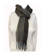 Altare Women&#39;s Brown Striped 100% Acrylic Scarf 68&quot;x12&quot; SKU 5139 - £12.02 GBP