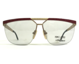 Vintage Nino Balli Sunglasses Frames PREMIER #9 RED Gold Oversized 63-18... - $46.59