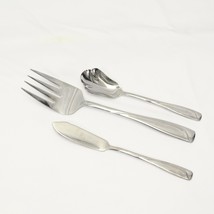 Pfaltzgraff Echo Glossy Cold Meat Fork Sugar Spoon Butter Knife Stnlss L... - €12,57 EUR