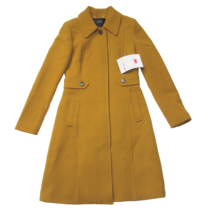 NWT J.Crew New Lady Day Coat in Dark Amber Italian Double-cloth Wool 0 - £154.80 GBP