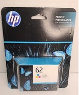 HP 62 Tri-Color Original Printer Ink Cartridge Exp 7/2023 OEM  - £11.09 GBP