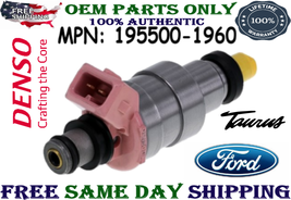 #195500-1960 Genuine Denso Set of 1 Fuel Injector for 1993 Ford Taurus 3.0L V6 - £30.05 GBP