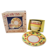 ME Mary Engelbreit Time For Tea Collectors Coffee Cup &amp; Saucer Set ‘Good... - $19.79
