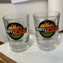 ESPN Zone Anaheim California CA Shot Glass Set of 2 Pair - $19.79