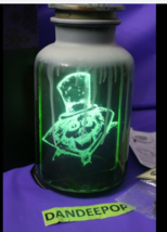 Disney Parks The Hatbox Ghost Haunted Mansion 50th Anniversary Light Up Jar - £39.80 GBP