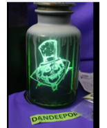 Disney Parks The Hatbox Ghost Haunted Mansion 50th Anniversary Light Up Jar - $946.78 MXN