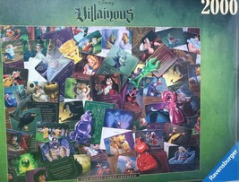 Disney Villainous The Worst Comes Prepared 2000 pcs Pieces Puzzle Ravens... - $71.05
