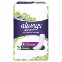 Always Discreet Incontinence Pads 12-pack in the Normal - $73.50