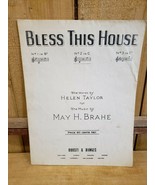 Bless This House 1932 Sheet Music Helen Taylor May H. Brahe Boosey &amp; Hawks - $15.56