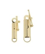 NEW 1 pcs 14k Solid  Gold Barrel Clasps 2 sizes to choose 3 OR 4 mm LOCK - £54.29 GBP