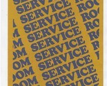 Ramada Inn Room Service Menu San Antonio Texas 1976 - $17.82