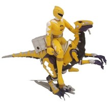 Yellow Ranger &amp; Raptor Power Rangers Dino Thunder 2003 Figure - £15.47 GBP