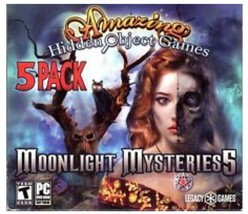 Amazing Hidden Object Games “Moonlight Mysteries” 5 Pack PC Game CD-ROM - £10.35 GBP