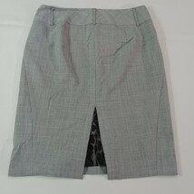 Express Design Studio Women's Gray Front Zipper Rear Slit Pencil Skirt Size 4 image 2