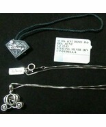 Enchanted Disney Cinderella Carriage Sterling Silver Motion Diamond w/ C... - $129.99