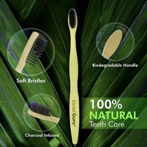 Dental Guru Bamboo Handle Charcoal Infused SOFT Bristle Toothbrush NEW 2 -2 pks. - £10.30 GBP