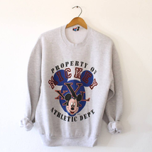 Vintage Walt Disney Mickey Mouse Athletic Department Sweatshirt Large - £43.41 GBP