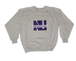 Vintage Crable Sportswear Northwestern Wildcats V-Neck Logo Sweatshirt Sz L - £22.25 GBP