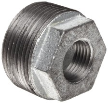 Anvil 8700130753 Hex Bushing 1&quot; MPT T X 3/8&quot; D FPT Galvanized Malleable ... - $11.76