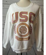 USC Trojans Sweatshirt Hollister Small Southern California Fleece White ... - €33,88 EUR
